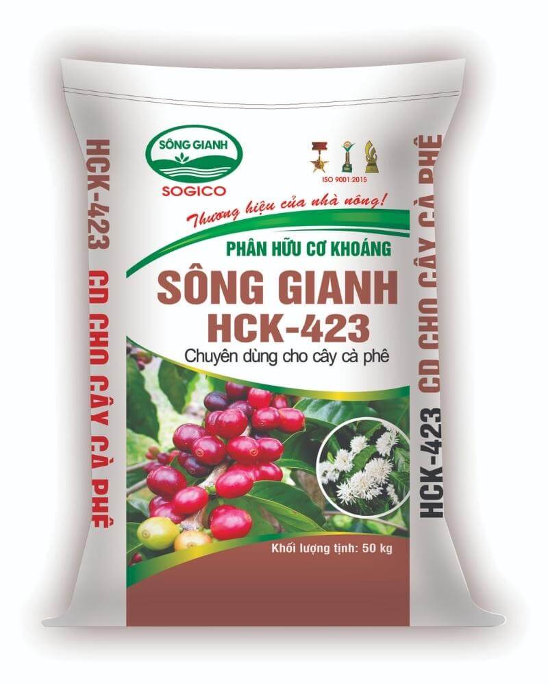 Phân hữu cơ khoáng chuyên dành cho cây cà phê HCK-423