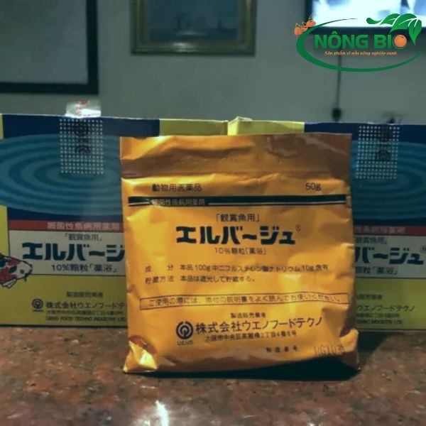 Thuốc Elbagin thương hiệu Tetra của Nhật Bản là một trong những loại thuốc hạn chế bệnh tật cho cá koi, giảm căng thẳng,