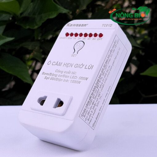 Ổ cắm hẹn giờ Kawasan có chức năng chống quá tải, giúp bảo vệ các thiết bị điện khỏi hư hỏng do quá tải.