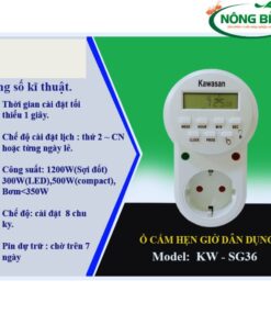 Ổ cắm hẹn giờ Kawasan có chức năng chống quá tải, giúp bảo vệ các thiết bị điện khỏi hư hỏng do quá tải.